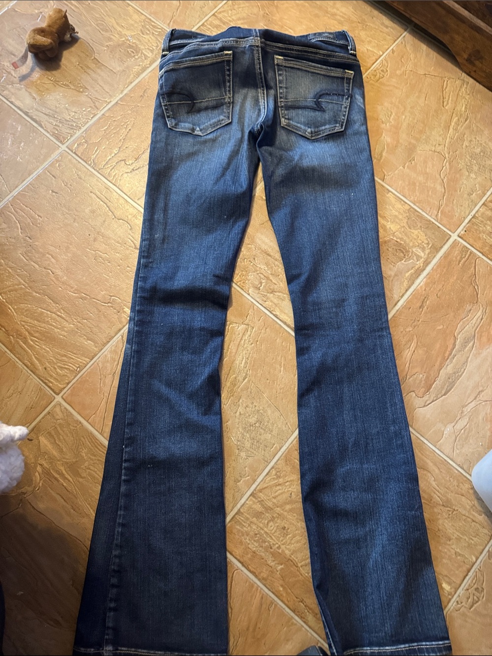 American Eagle Outfitters Dark Blue Flare Jeans - Picture 2 of 6